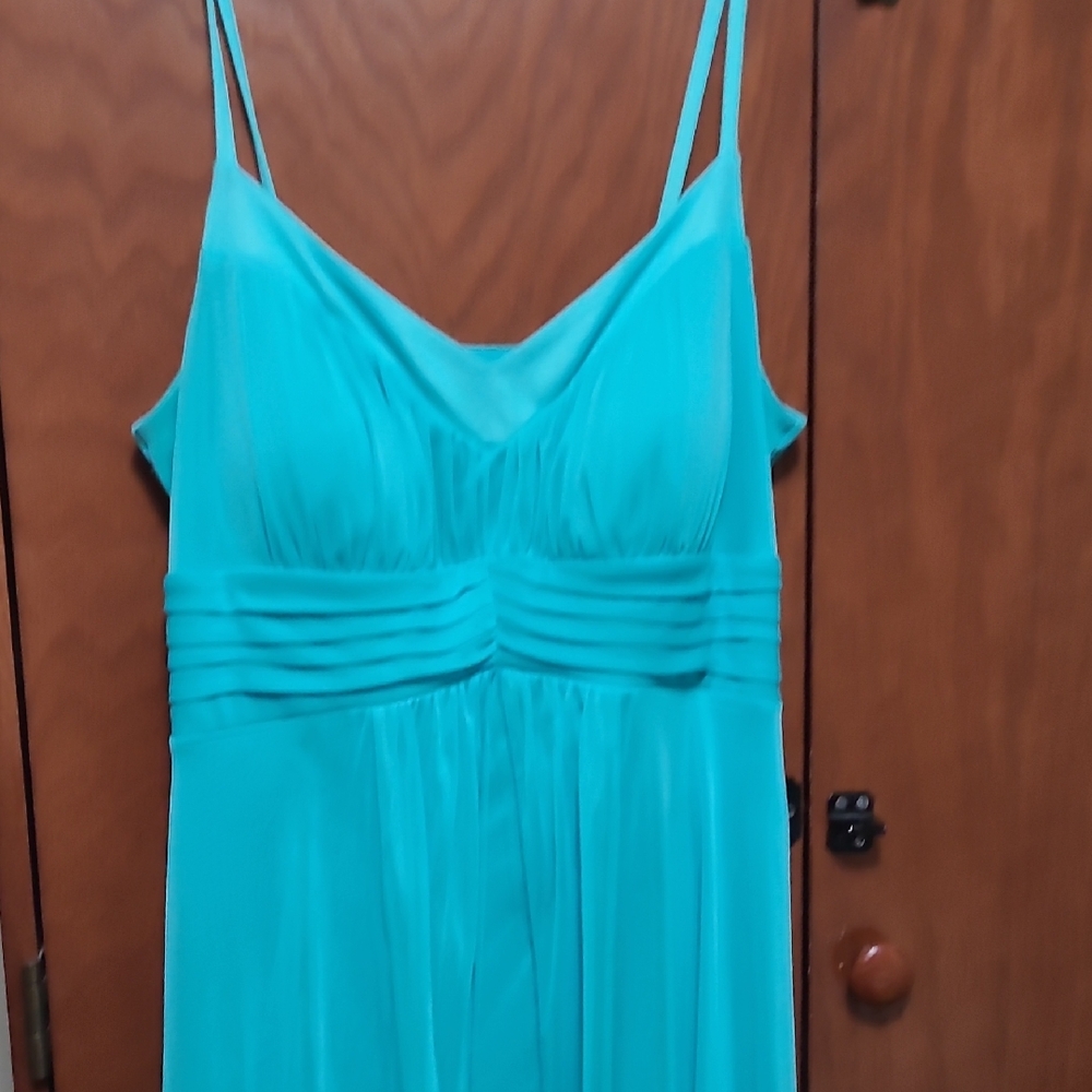 Enfocus Studio Blue Ruched Cocktail Dress
